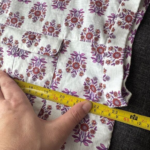 J.Jill Utility Popover Shirt Size Medium Cotton - Picture 12 of 13